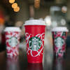 Starbucks holiday reusable cups